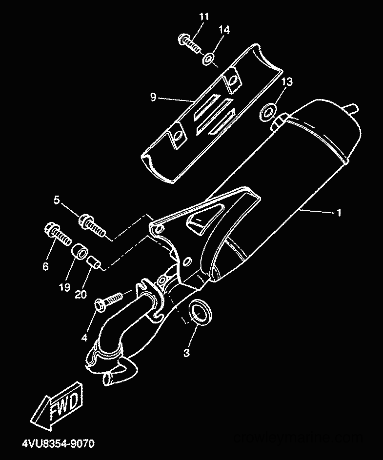 2000 Scooter CW50 - CW50 (5HG6) [010] - EXHAUST