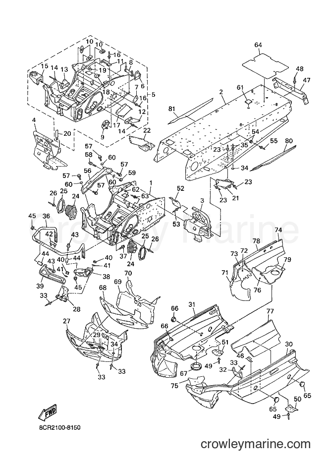 Yamaha Motors VX600XT (8CR2) [020] - FRAME