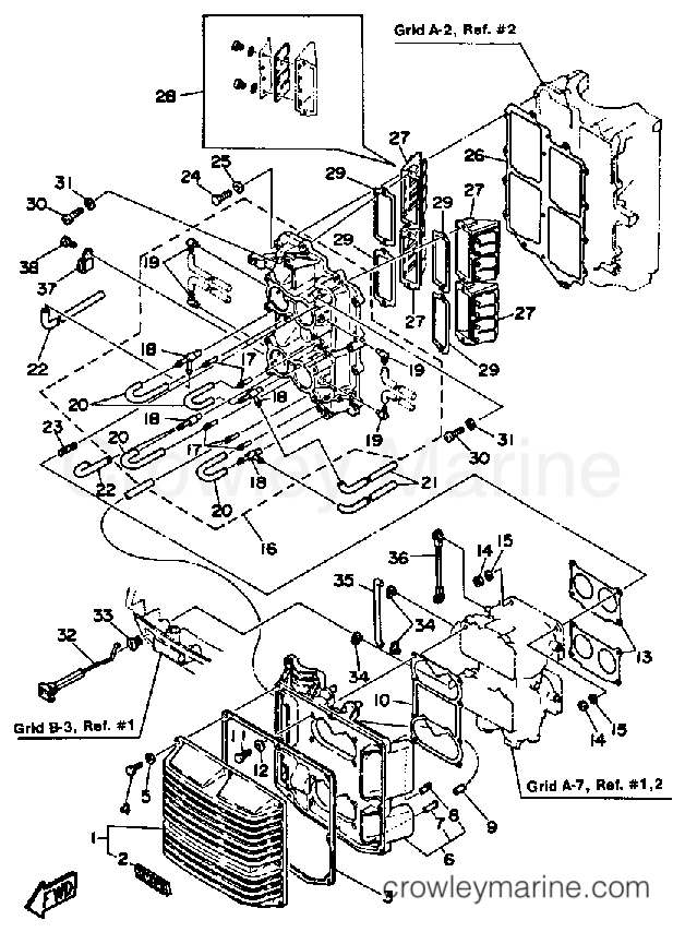 Yamaha Motors 115ETLH - INTAKE