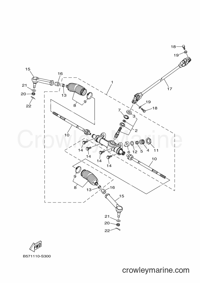 Yamaha Motors YXZ1000ETS (B577) [010] - STEERING