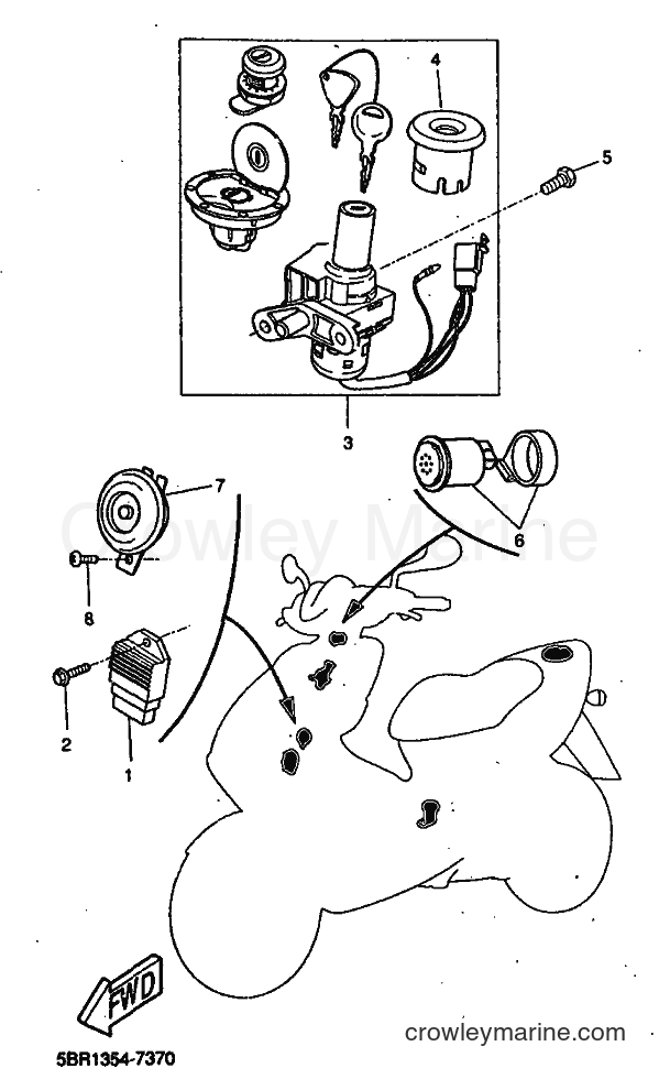 1998 Scooter YQ50L - YQ50L (5CL3) [010] - ELECTRICAL 1
