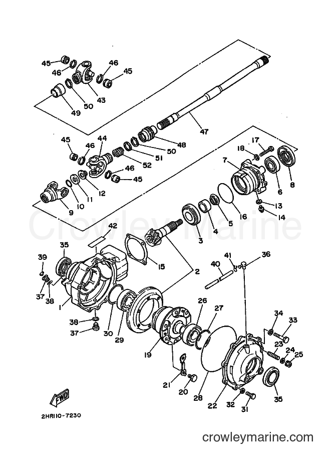 1988 ATV YFM350FWU - YFM350FWU (2HR0) [010] - FRONT DIFFERENTIAL
