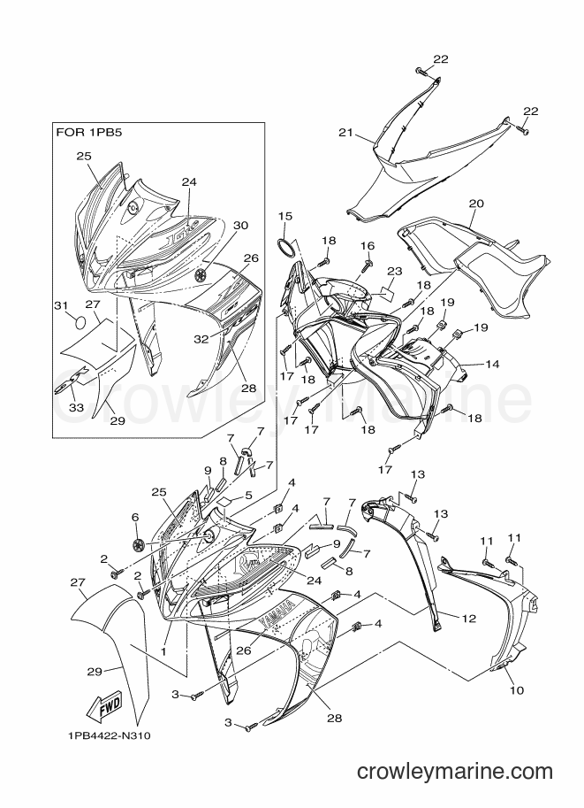 2014 Scooter T115FSEC - T115FSEC (1PB5) [010] - LEG SHIELD