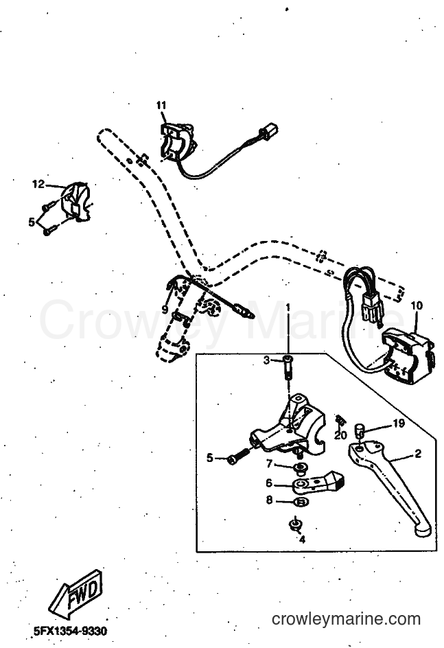 1999 Scooter CW50 - CW50 (5HG1) [010] - HANDLE SWITCH & LEVER