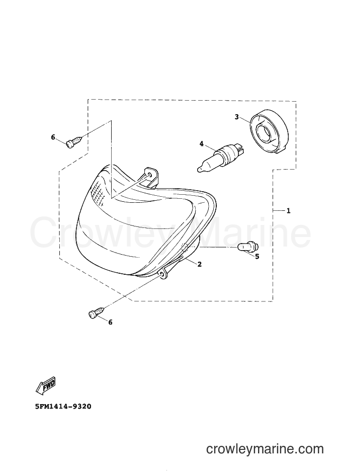 Yamaha Motors XC125A (5MJ4) [010] - HEADLIGHT