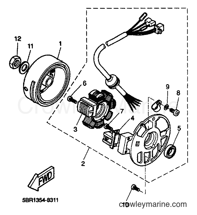2001 Scooter YQ50 - YQ50 (5KH9) [010] - GENERATOR