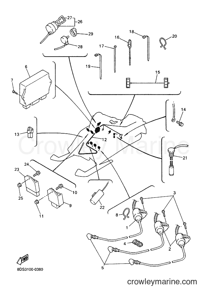 Yamaha Motors VX700 (8DS3) [020] - ELECTRICAL 1
