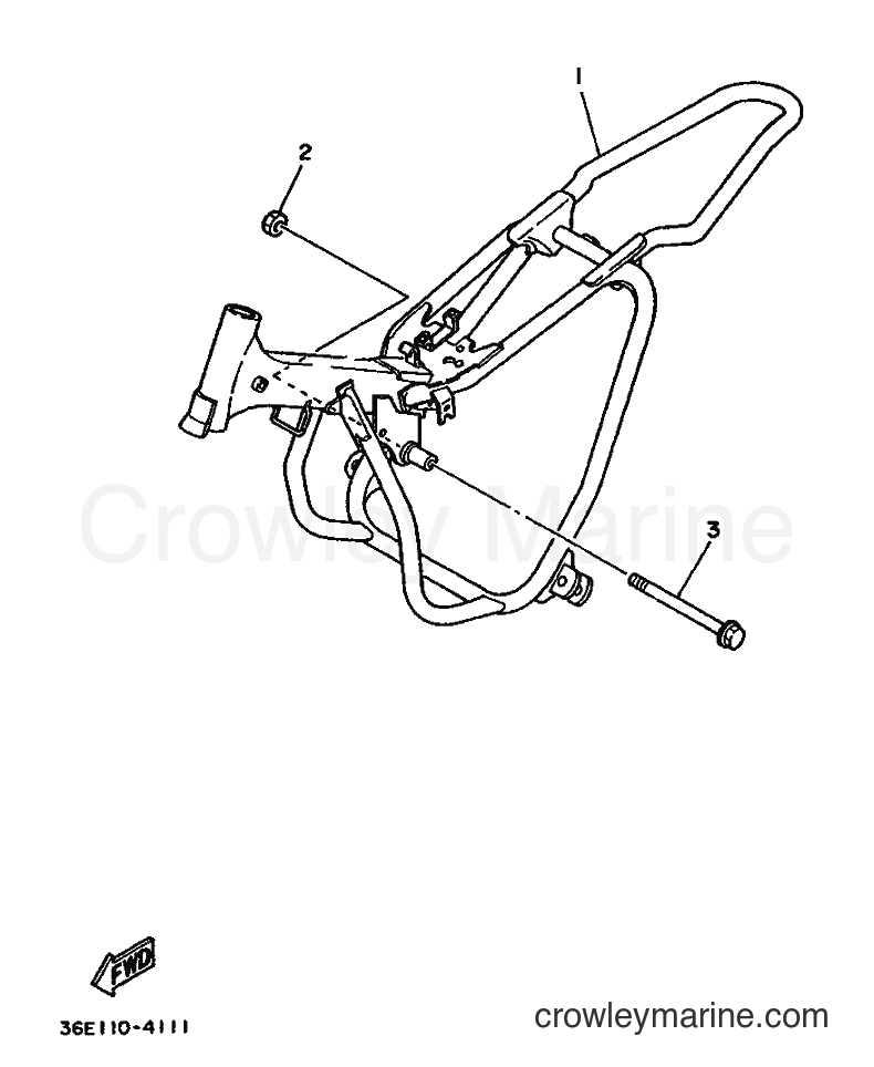 1988 Dirt Bike PW50S - PW50S (3AP) [999] - FRAME