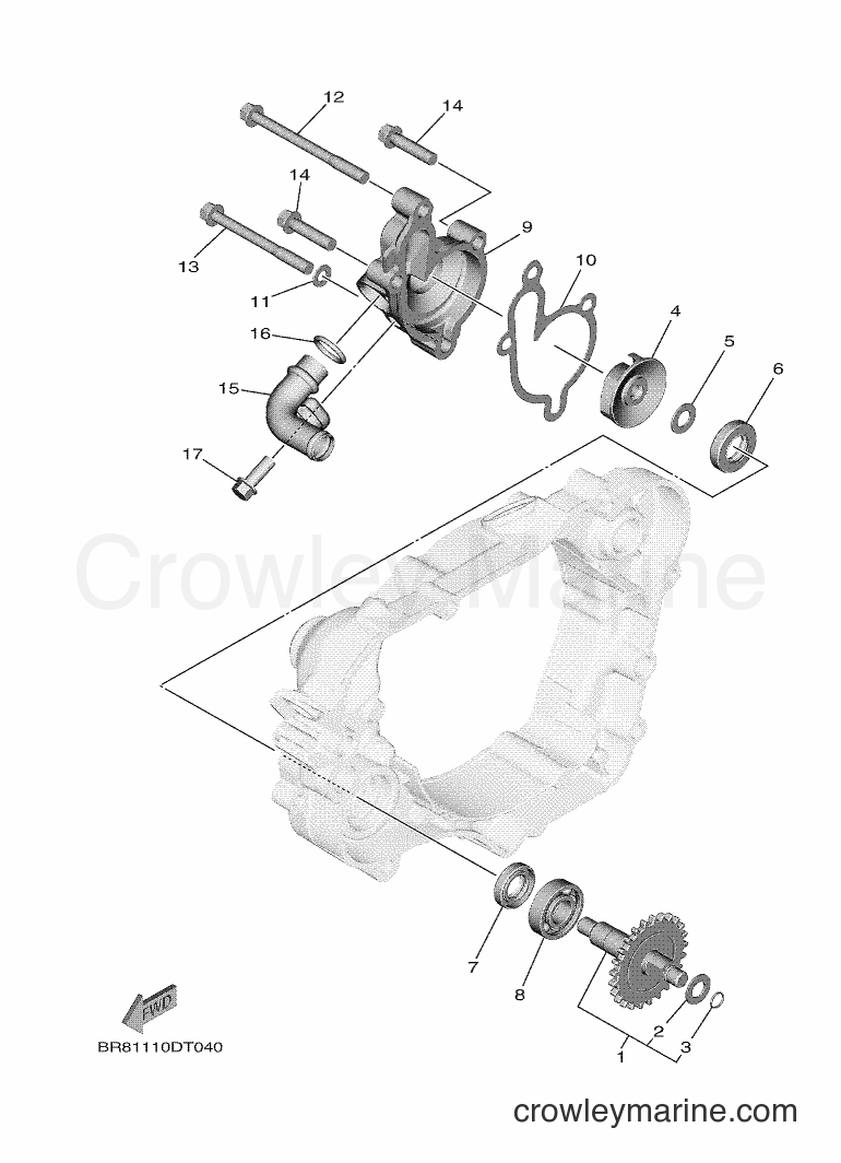 2018 Dirt Bike YZ65 - YZ65 (BR83) [010] - WATER PUMP