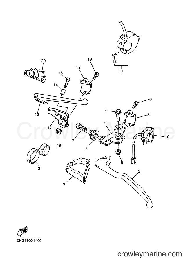 2001 Dirt Bike WR426F - WR426F (5NG2) [090] - HANDLE SWITCH & LEVER