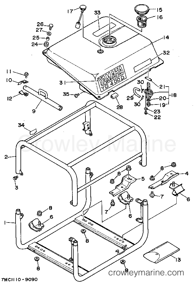 Yamaha Motors YG400D - FRAME - FUEL TANK