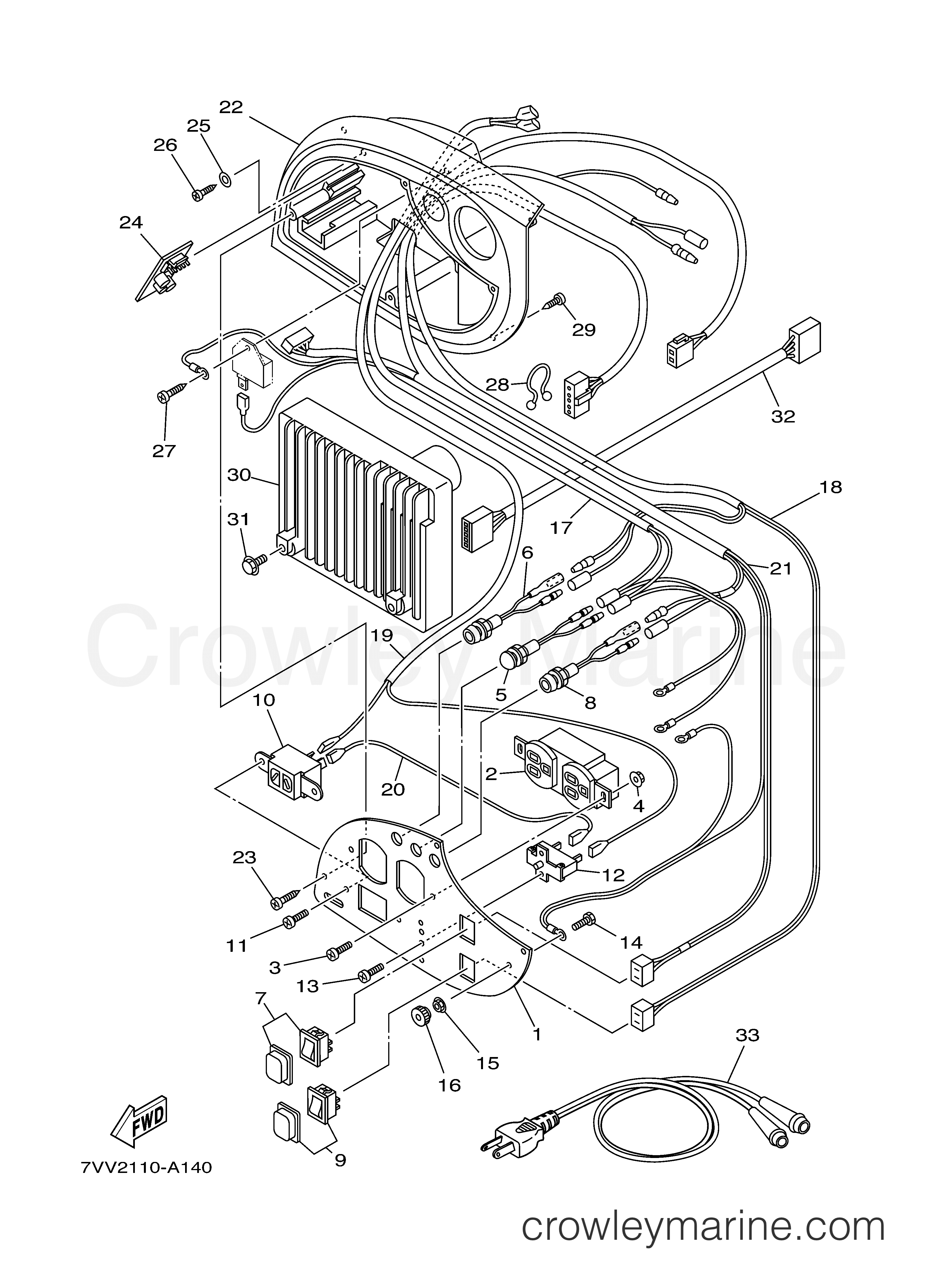 Yamaha Motors EF1000IS - CONTROL BOX