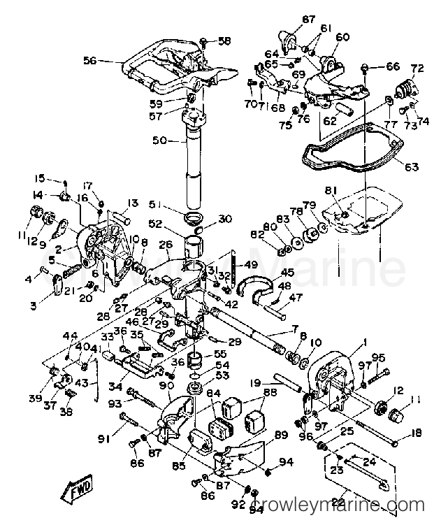 Yamaha Motors CV30ELD - BRACKET 1