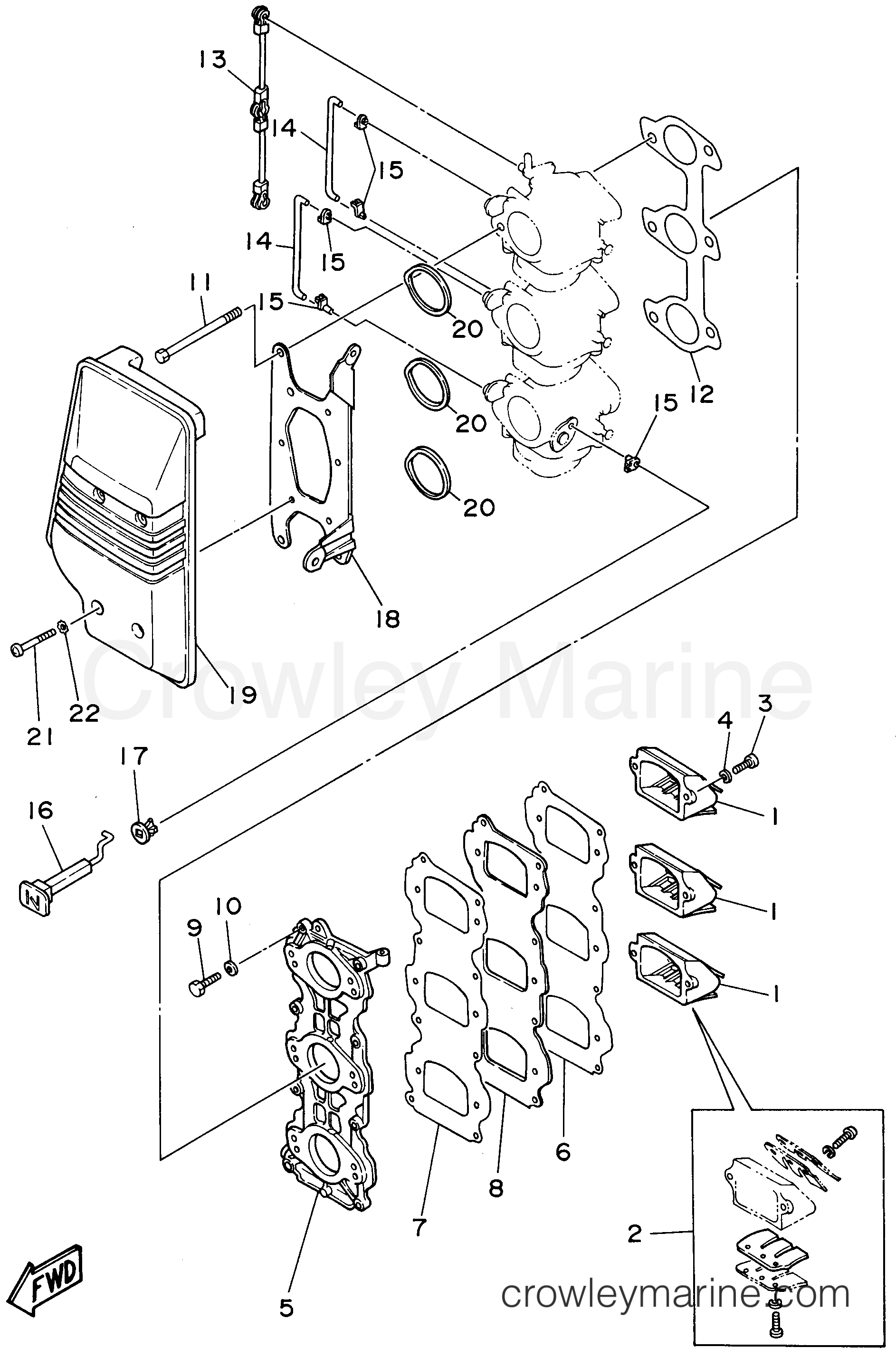 Yamaha Motors E60MLHU - INTAKE