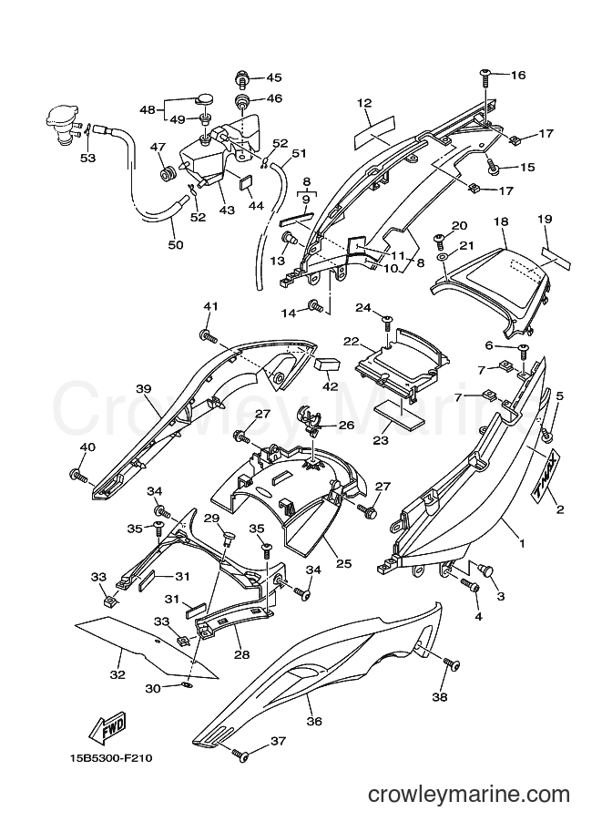 Yamaha Motors XP500A (15B5) [010] - SIDE COVER