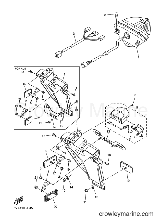 2006 Sport Bike YZF-R1 - YZF-R1 (5VYN) [010] - TAILLIGHT