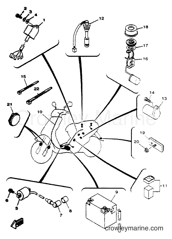 1998 Scooter YN50 - YN50 (5BW1) [010] - ELECTRICAL 2