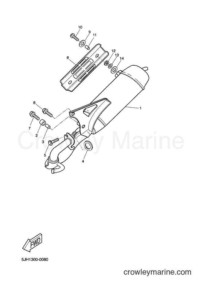2002 Scooter EW50 - EW50 (5JH5) [040] - EXHAUST