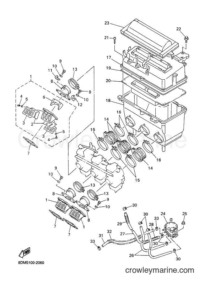 Yamaha Motors VT600 (8EB5) [020] - INTAKE