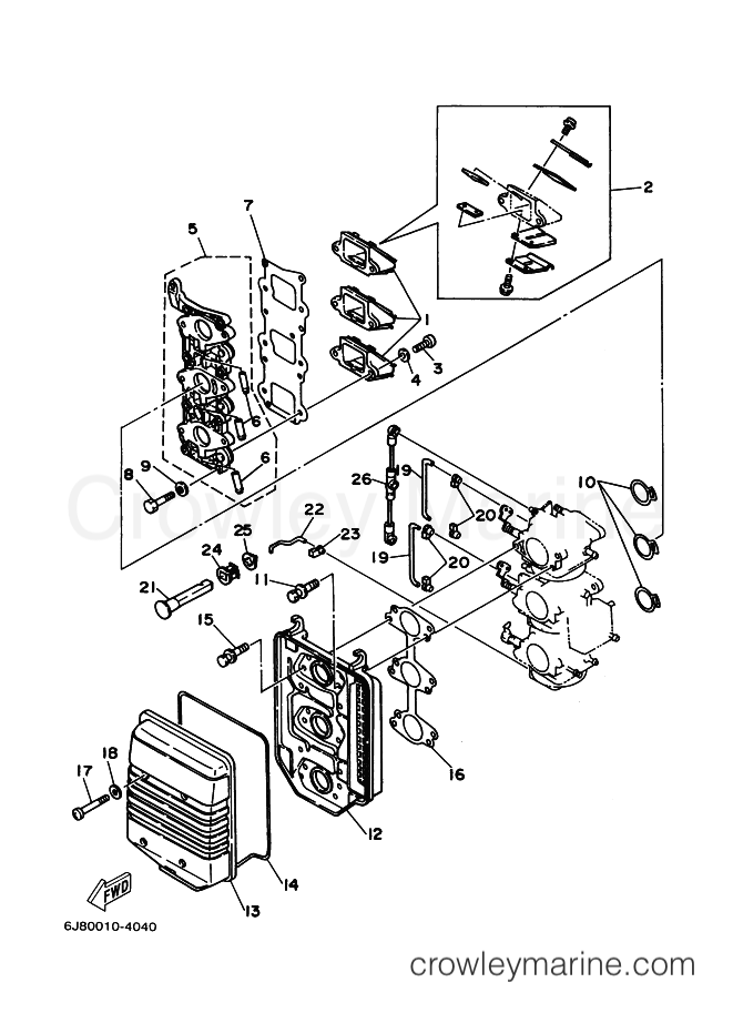 Yamaha Motors 30D (6J80) [110] - INTAKE
