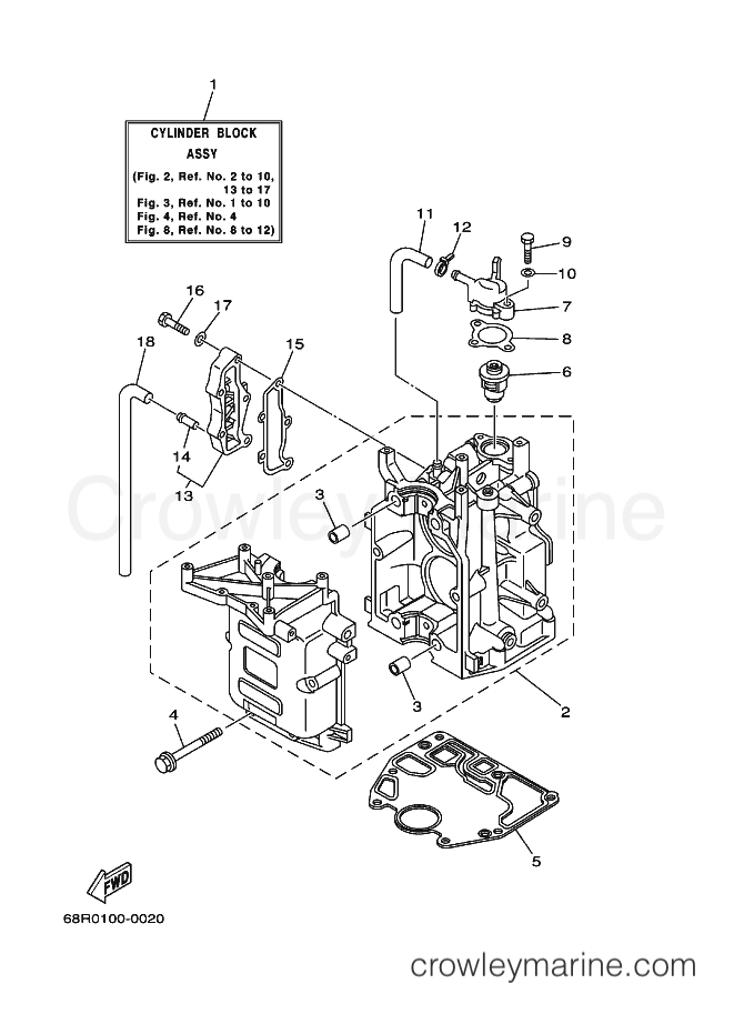 Yamaha Motors T8MHA (69G2) [080] - CYLINDER & CRANKCASE 1
