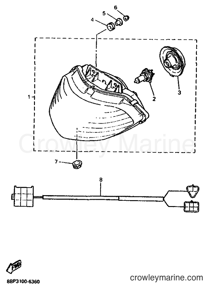 Yamaha Motors VX500DX (8CL2) [999] - HEADLIGHT
