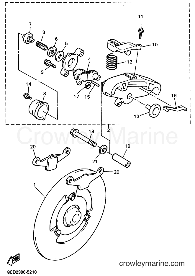 Yamaha Motors VX500 (8AS2) [010] - BRAKE
