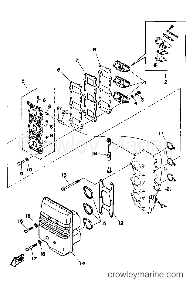 Yamaha Motors 50TLHP - INTAKE