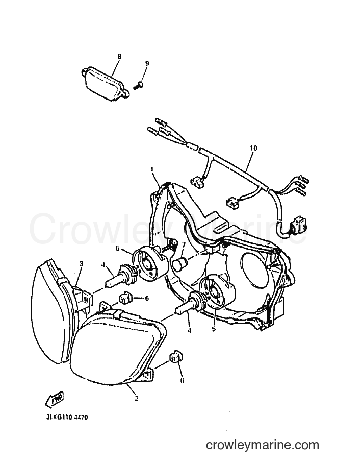1995 Sport Bike FZR1000 - FZR1000 (3LKM) [010] - HEADLIGHT