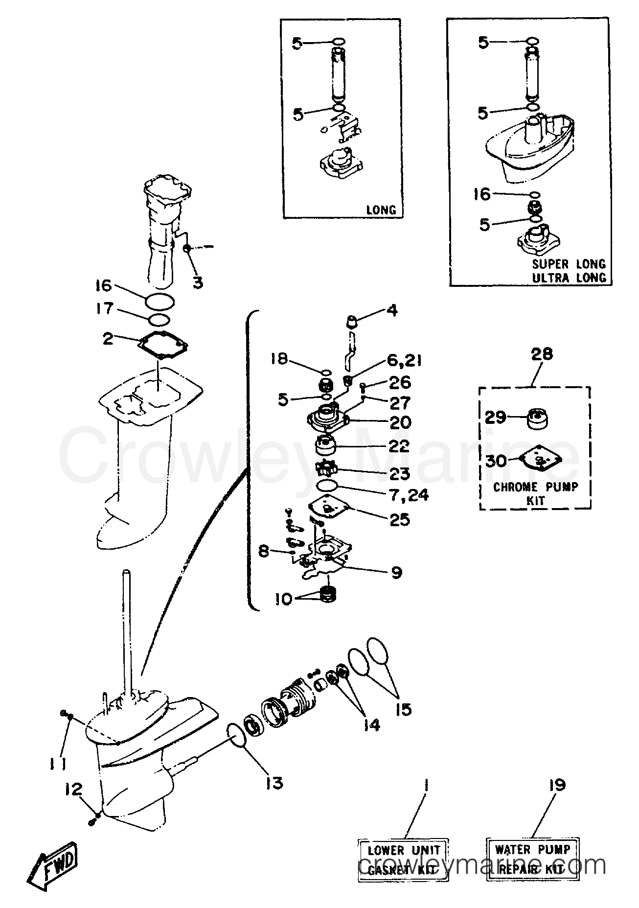 Yamaha Motors C30MLHS - REPAIR KIT 2