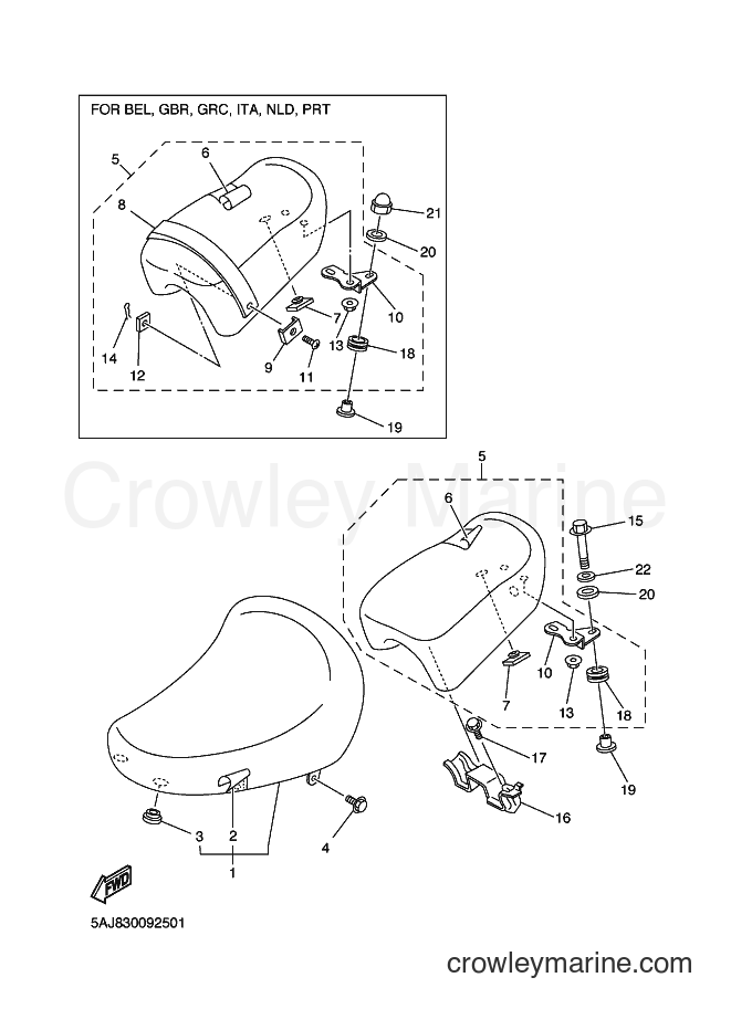 2000 Cruiser XV125S - XV125S (5AJF) [120] - SEAT