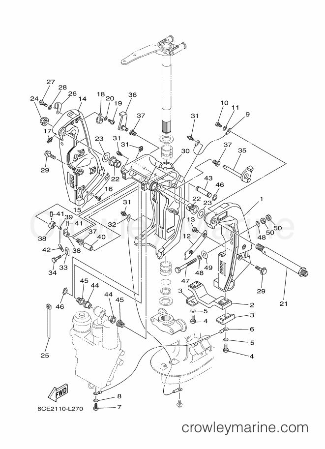 Yamaha Motors FL300BETU (6CF2) [080] - BRACKET 1
