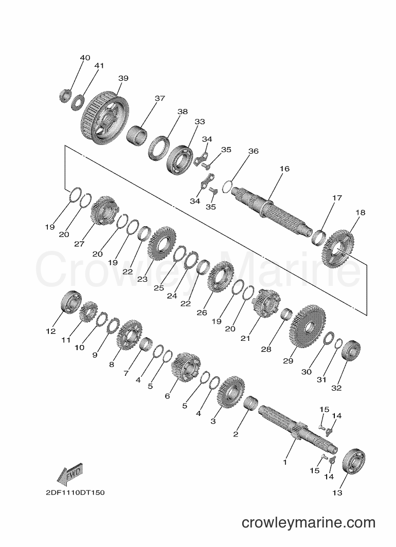 2018 Cruiser XV1900FDD - XV1900FDD (2DF4) [010] - TRANSMISSION