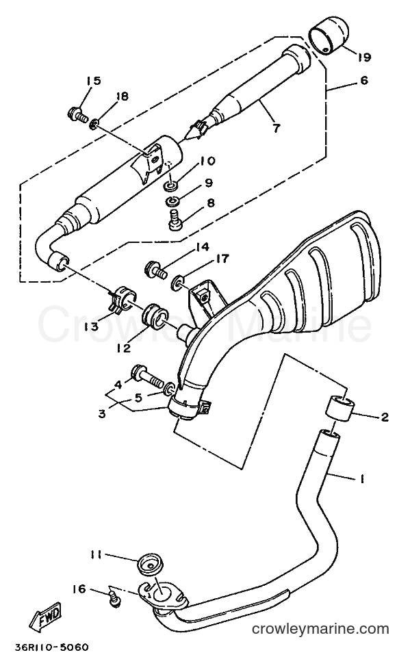 1988 ATV YF60 - YF60 (3NJ1) [999] - EXHAUST