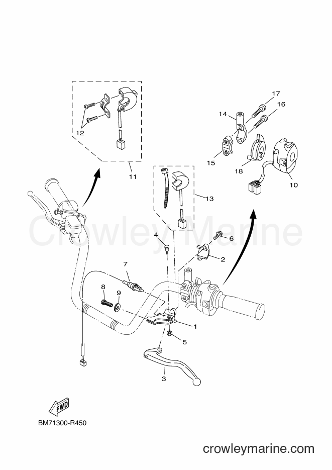 2016 ATV YFM450FWAD - YFM450FWAD (BM72) [020] - HANDLE SWITCH & LEVER