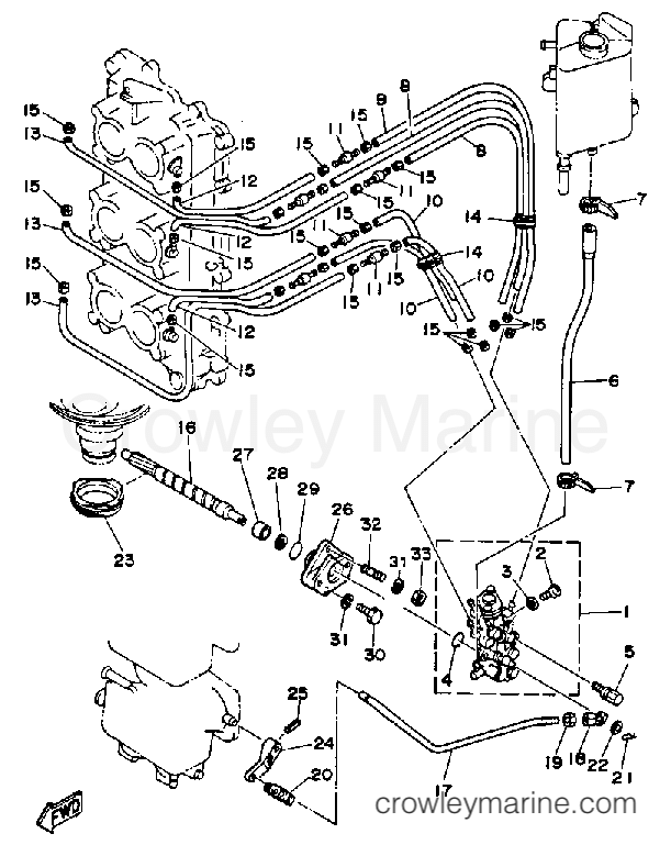 Yamaha Motors 175ETXK - OIL PUMP CONVERSION KIT