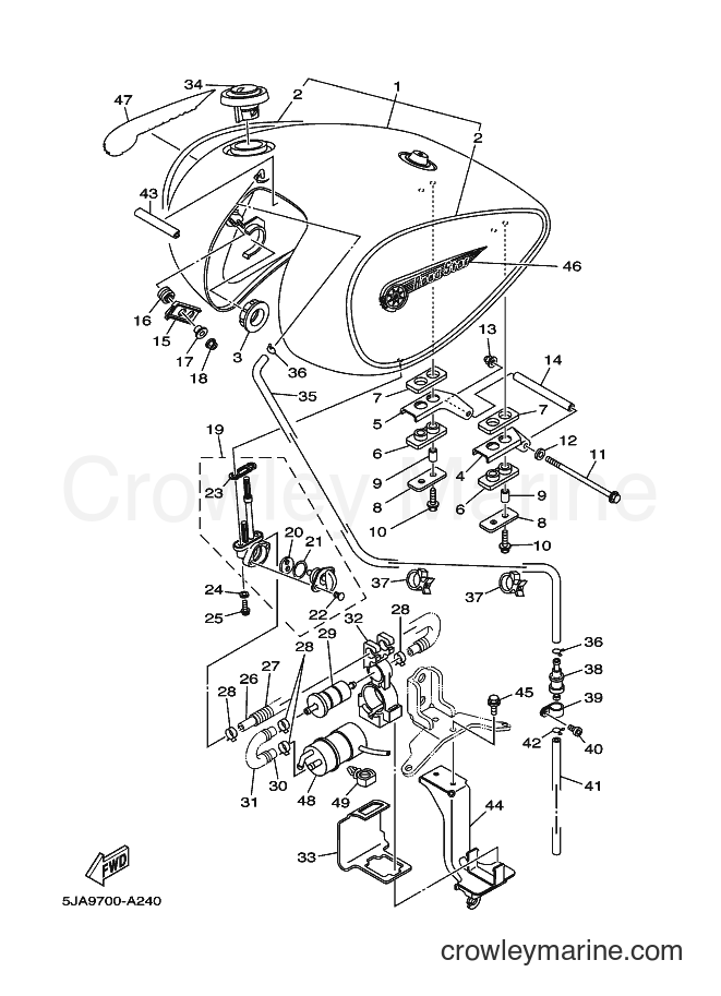 2002 Cruiser XV1600A - XV1600A (5JAA) [030] - FUEL TANK