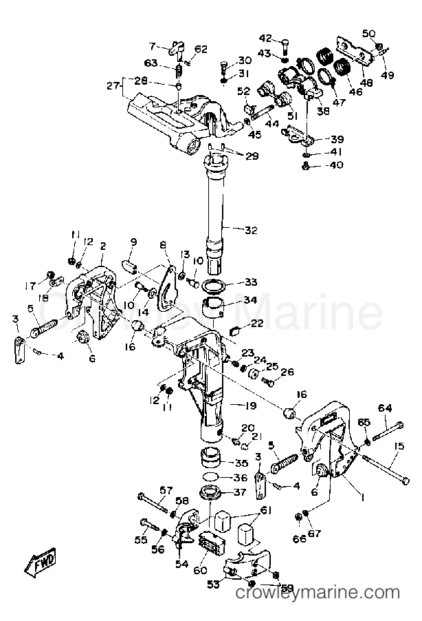 Yamaha Motors FT9.9XD - BRACKET 1