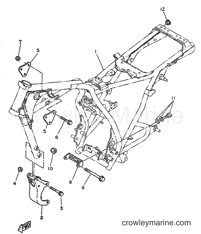 1996 Street Bike SR250 - SR250 (21L2) [99B] - FRAME