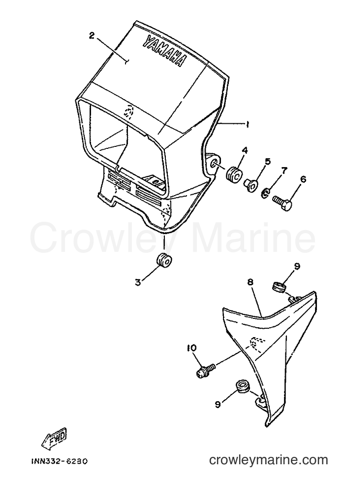 1986 Scooter DT50M - DT50M (1NN) [999] - COWLING 1