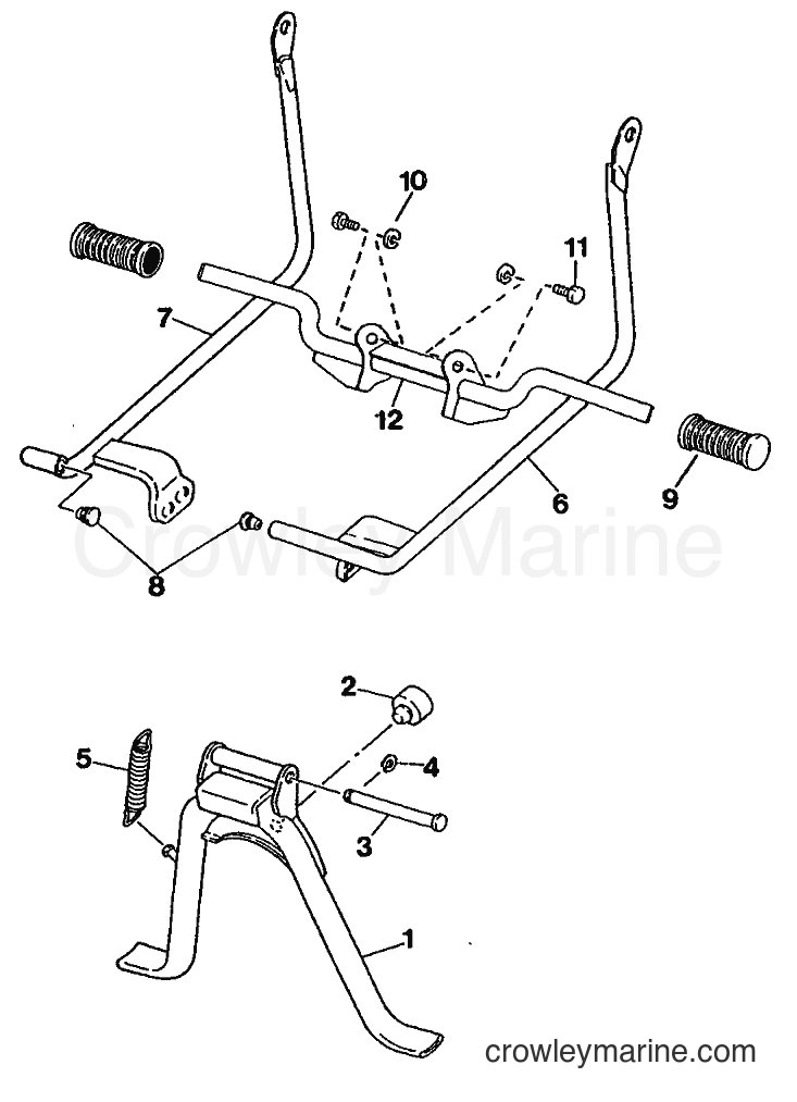 1989 Scooter ME50 - ME50 (3UD1) [999] - STAND & FOOTREST