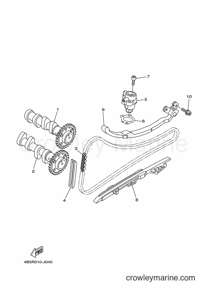 2012 Maxi-Scooter XP500 - XP500 (1UD2) [010] - CAMSHAFT & CHAIN