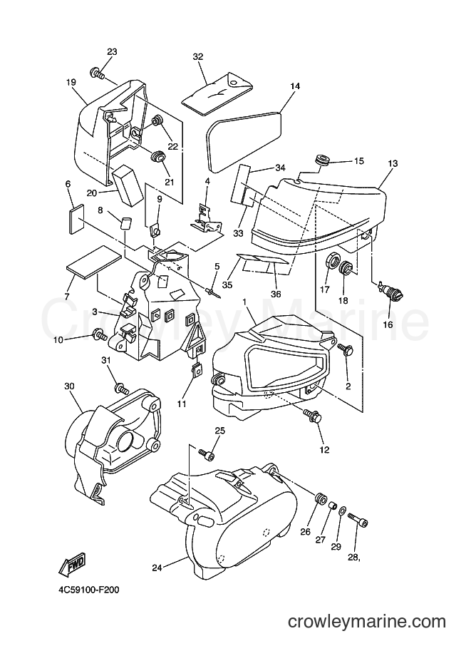 Yamaha Motors XVS650A (1BF5) [010] - SIDE COVER