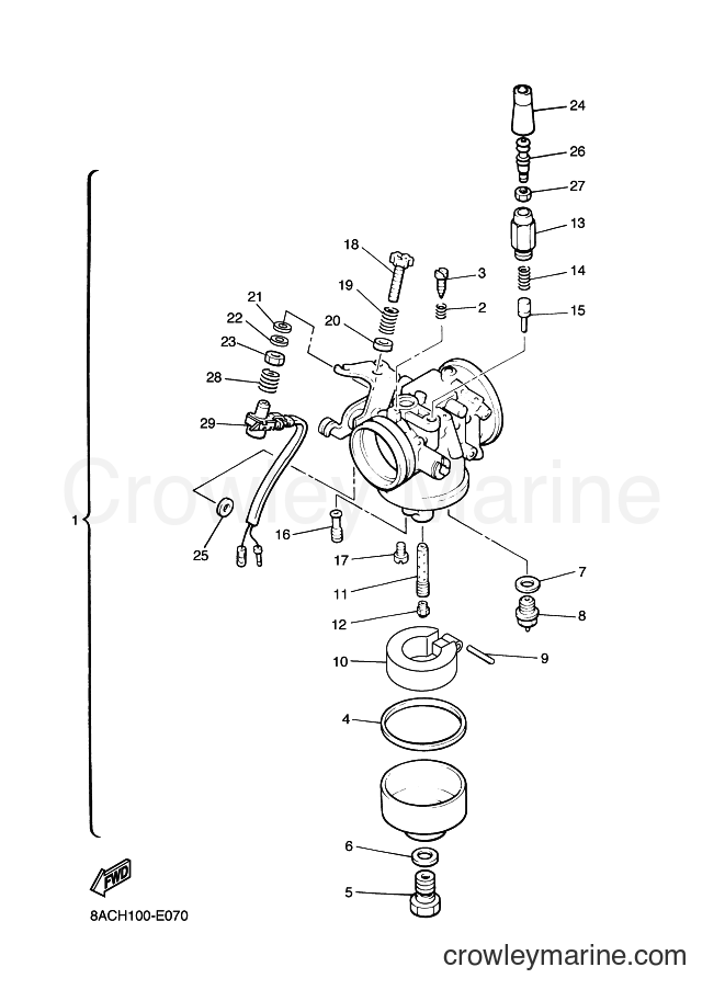 Yamaha Motors VK540E (8ACW) [010] - CARBURETOR