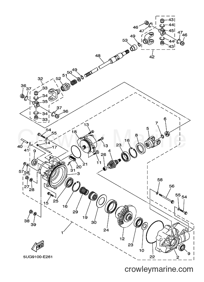 Yamaha Motors YXR660F (5UGK) [010] - FRONT DIFFERENTIAL