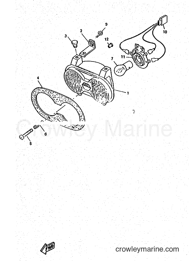 Yamaha Motors YM50 (4SY1) [010] - HEADLIGHT