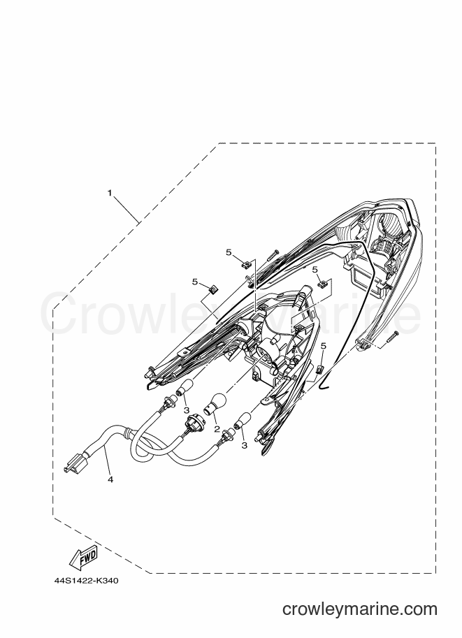 2012 Scooter AL125C - AL125C (44S3) [010] - TAILLIGHT