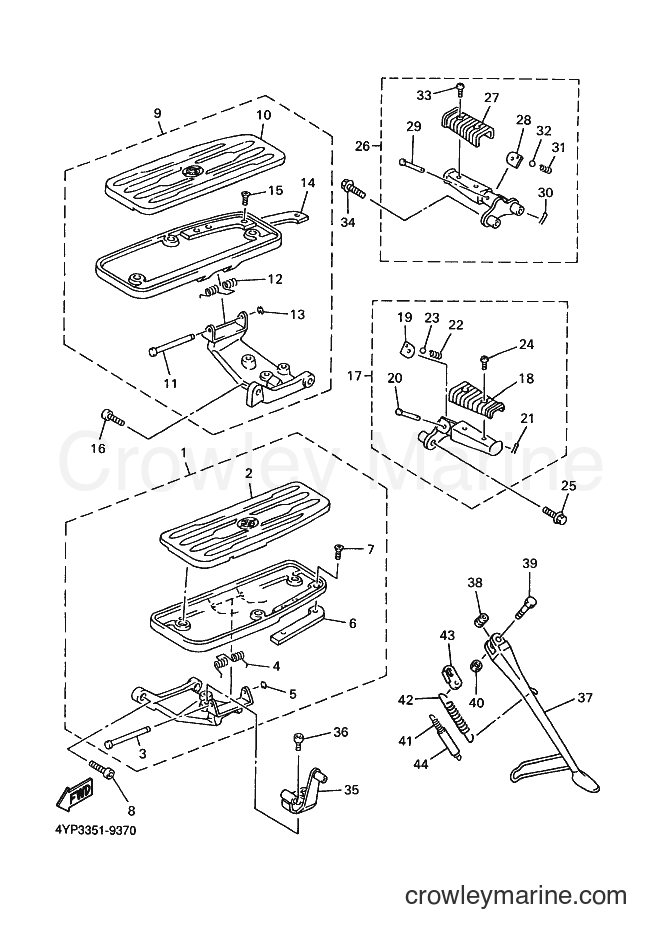 Yamaha Motors XVZ1300A (4YP4) [100] - STAND & FOOTREST