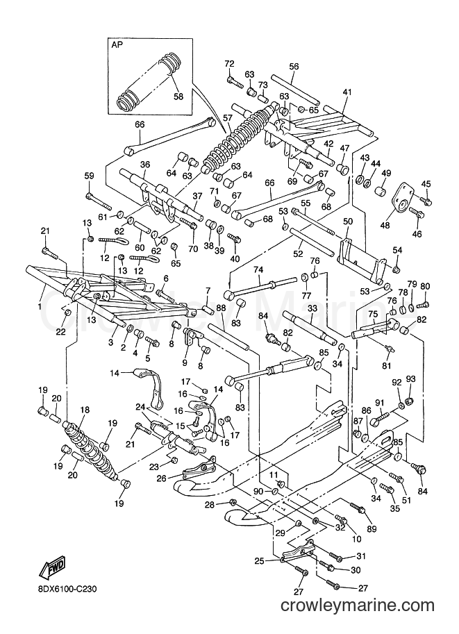 2007 Snowmobile VT500XL - VT500XL (8DX9) [020] - TRACK SUSPENSION 2