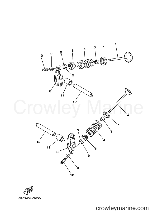 Yamaha Motors AT135 (5P14) [010] - VALVE
